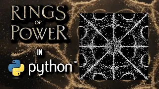 Generating The Rings of Power Theme in Python 2D Random Walk