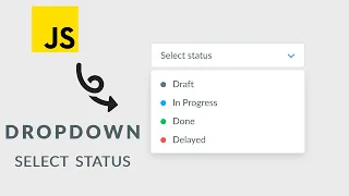 Master Dropdown Select Status With HTML CSS JS