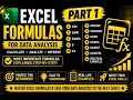 Excel Formulas for Data Analysis SUM SUMIF SUMIFS IF IFS AVERAGE COUNT Part 1