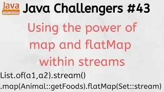 Java Challengers - stream map flatMap
