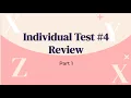 Individual Test Review Part 1 Integrated Math 2