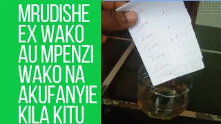 tumia mkojo wako kumrudisha mpenzi na kumfanya akupe kila unachohitaji usimfanyie mume mke wa mtu