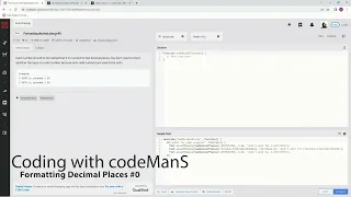 Codewars 8 kyu Formatting Decimal Places JavaScript