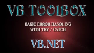 Try Catch Concept in Vb net