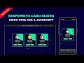card slider in html css javascript How to make Dynamic and Responsive Card Slider in js