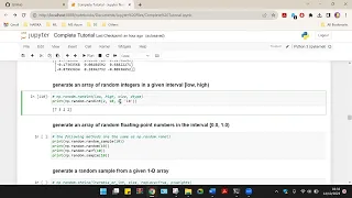 38 Sampling Arrays in Numpy