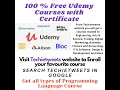100 Free Udemy Courses 100 Off Coupon Courses