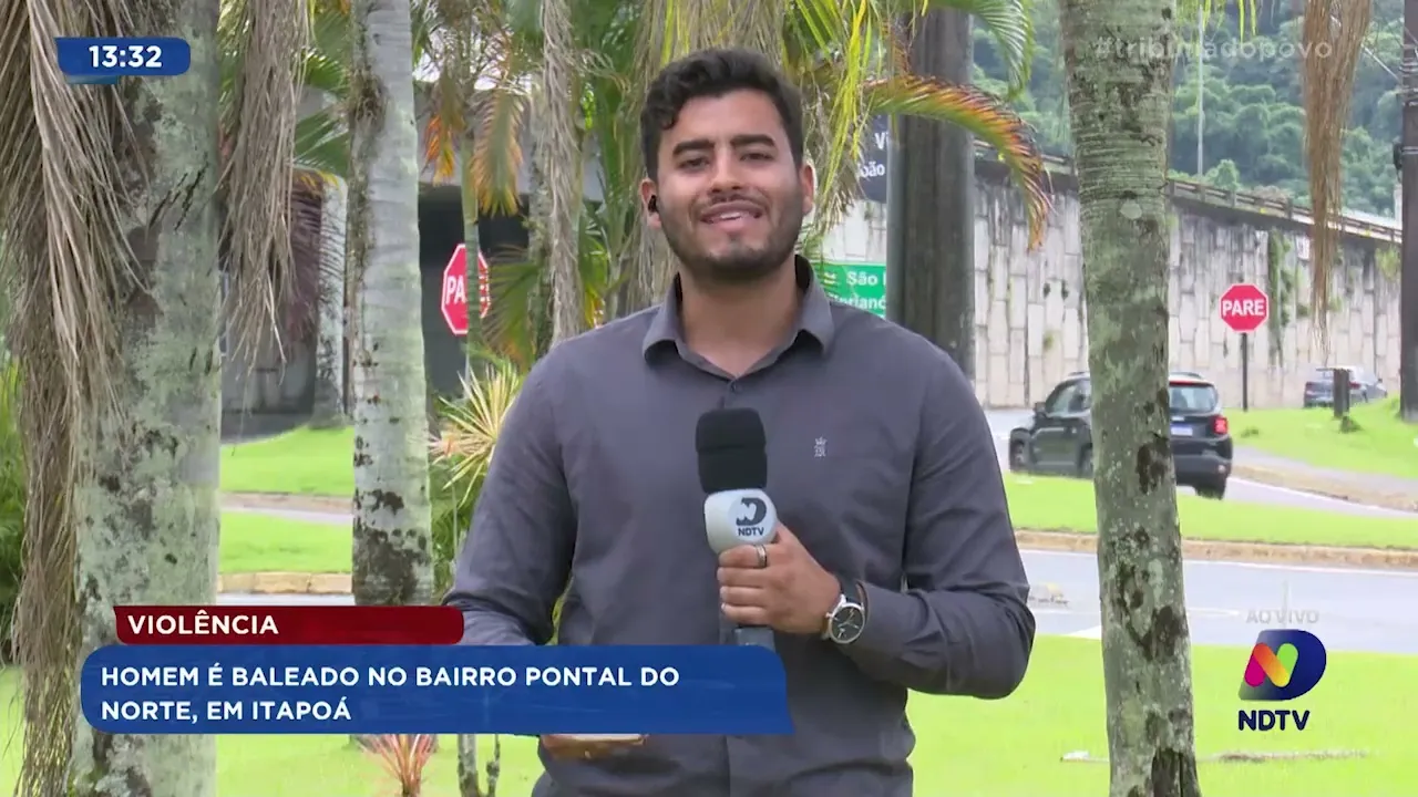 Violência: homem é baleado no bairro Pontal do Norte, em Itapoá