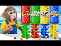 Download Lagu KiKi Monkey challenges with Four Colors Yummy Candy Dispenser Vending Machine | KUDO ANIMAL KIKI