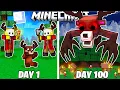 Download Lagu I Survived 100 Days as The DEER MONSTER in Minecaft!