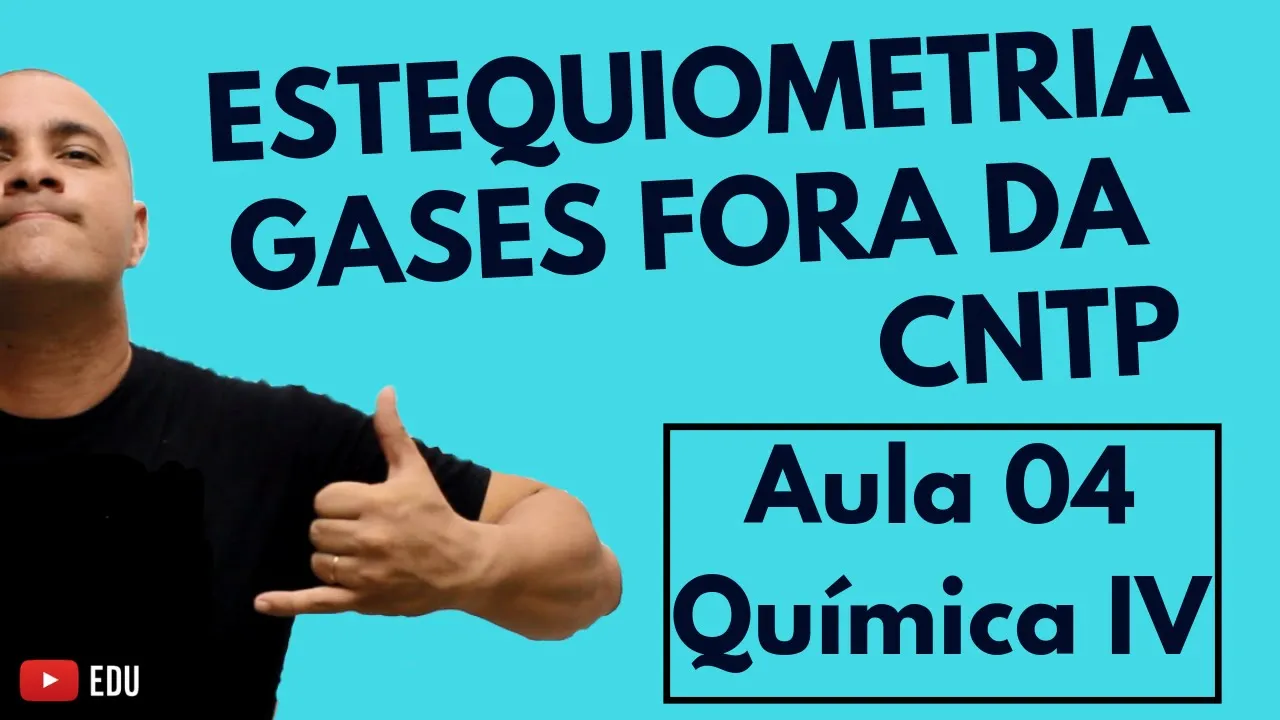 ESTEQUIOMETRIA: Cálculo envolvendo GASES fora da CNTP usando P.V = n.R.T | Aula 04 (Química IV)