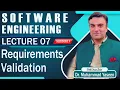 SOFTWARE REQUIREMENTS VALIDATION