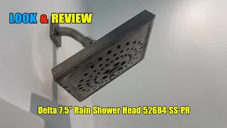 Delta 7 5 Rain Shower Head 52684-SS-PR Review H2Okinetic Shower Worth It