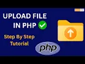 PHP File Upload Tutorial in Hindi File Upload In PHP In Hindi PHP Tutorial In Hindi 2025