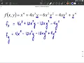 Partial Derivatives Polynomial