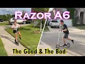 Razor A6 adult scooter review Razor A6 pros and cons deck size on razor A6
