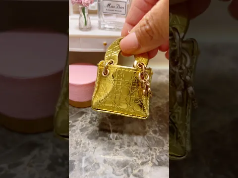 ASMR pack my mini bag ✨ Gold