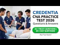 Pass the 2026 Credentia CNA Exam Full NNAAP Practice Questions Answers