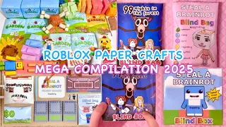 💰paper diy💰 MEGA ROBLOX PAPER CRAFTS COMPILATION | 2025 | ASMR | blind bags | applefrog