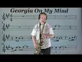Download Lagu Georgia On My Mind - Ray Charles sax cover by Mick Loraine