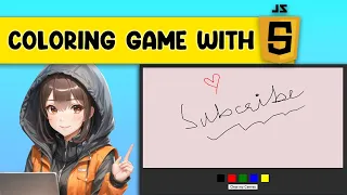 Create Drawing Game l Coloring Game HTML CSS and Javascript Project