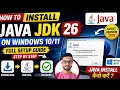 How to Install Java JDK 26 on Windows Java Download Install kaise kare