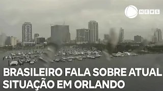 Brasileiro que mora em Orlando fala sobre situação na cidade com a chegada do furacão Milton