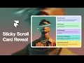 Build a Sticky Card Reveal on Scroll in Framer