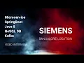 SIEMENS Java microservice spring boot real time interview Interview
