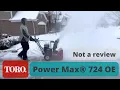 TORO Prower Max 724 OE two Stage Snowblower