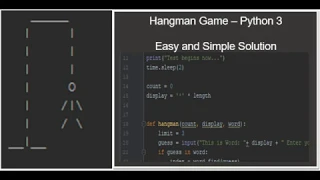 Hangman Game Tutorial in Python 3 using Pycharm