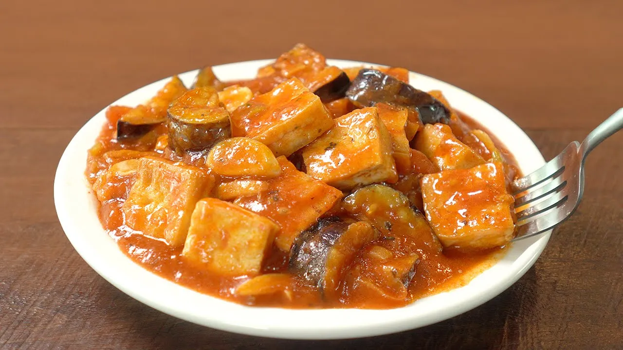 토마토 두부 가지 볶음