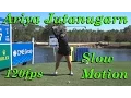 ARIYA JUTANUGARN 120fps FACE ON FAIRWAY WOOD GOLF SWING 1080
