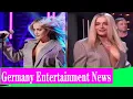 Bebe Rexha narrowly avoids a wardrobe malfunction as she goes SHIRTLESS under a blazer for That s My