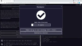 Basic Data Structures Modify an Array Stored in an Object freeCodeCamp