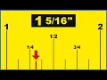 1 Inches on a Ruler or Tape Measure