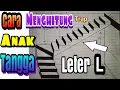 Cara menghitung trap anak tangga leter L.