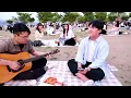 한강에서 즉흥으로 임재현이 '사랑에 연습이 있었다면' 불렀는데 고음 레전드 나옴 ㄷㄷ 사람들 반응 보세요 ㅋㅋ