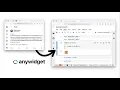 From tweet to PyPI with anywidget