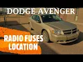Dodge Avenger - RADIO FUSES LOCATION 2008-2014