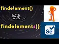 findelement vs findelements in Selenium Interview Question QA Automation Talk