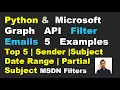 Azure Graph API Filter Emails Email Automation Using Graph API Python Filter Emails From Inbox