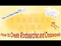 Teaching English How to Create Word Search Grids Crossword Puzzles IN JUST A FEW CLICKS