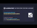 org openqa selenium SessionNotCreatedException with example