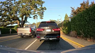 Uber Driving Through Beautiful Victoria BC Sunny September Day Ride