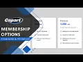Copart MEA Tutorial Membership Options