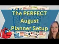 August Monthly Reset Plan With Me Getting Organized Before Back to School Erin Condren Planner