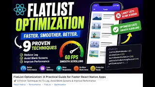React Native Performance Guide Master FlatList Optimization React Native NotebookLLM