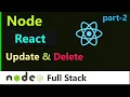 React NodeJs MySql Full Stack Project - Update and Delete Data From React Client App Using Axios