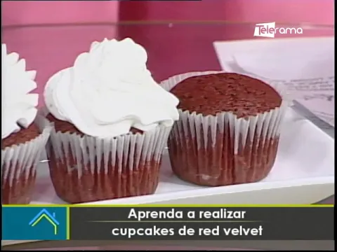 Aprenda a realizar cupcakes de red velvet